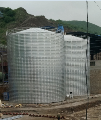 保山粮食钢板仓的安装全过程不用热焊接
